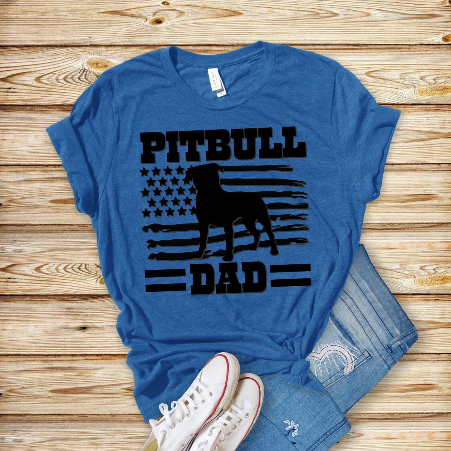 Pitbull Dad Unisex Tee