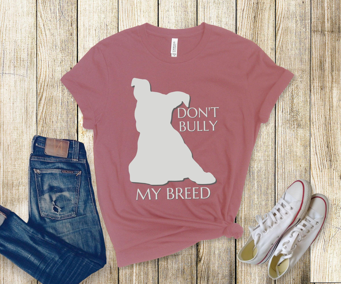 Pitbull Silhouette Unisex Tee