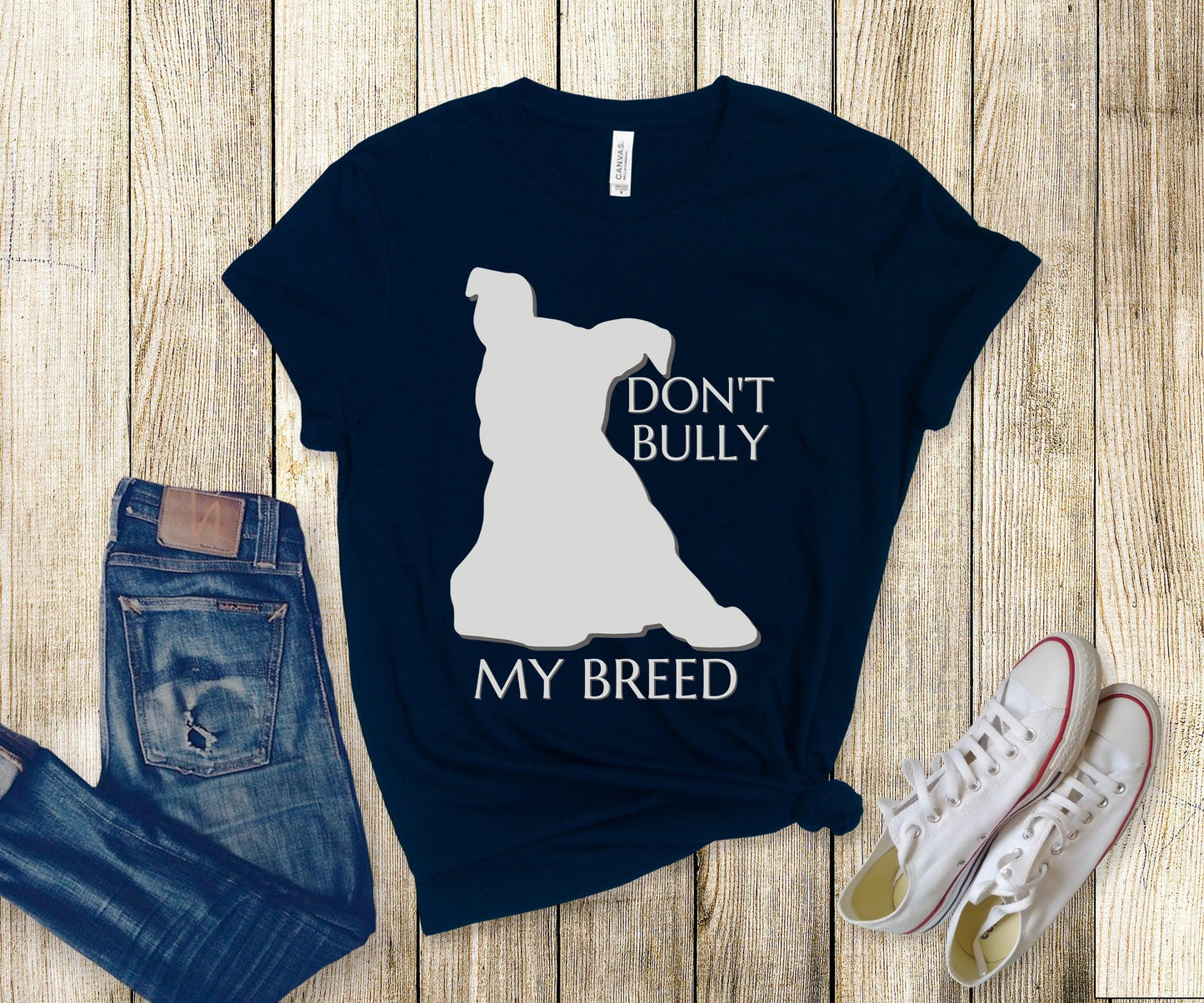 Pitbull Silhouette Unisex Tee