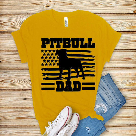 Pitbull Dad Unisex Tee